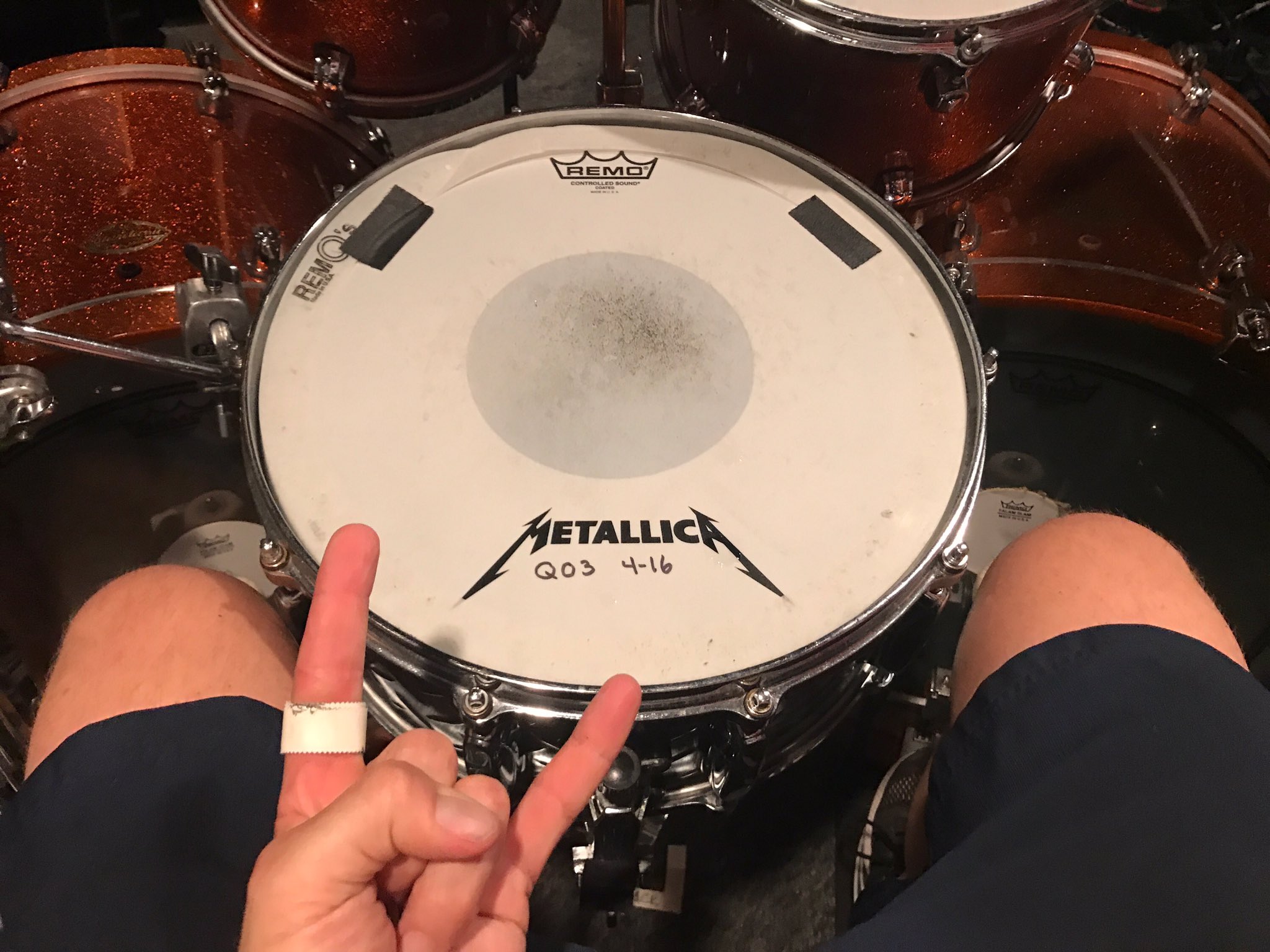 Lars ulrich drum deals heads