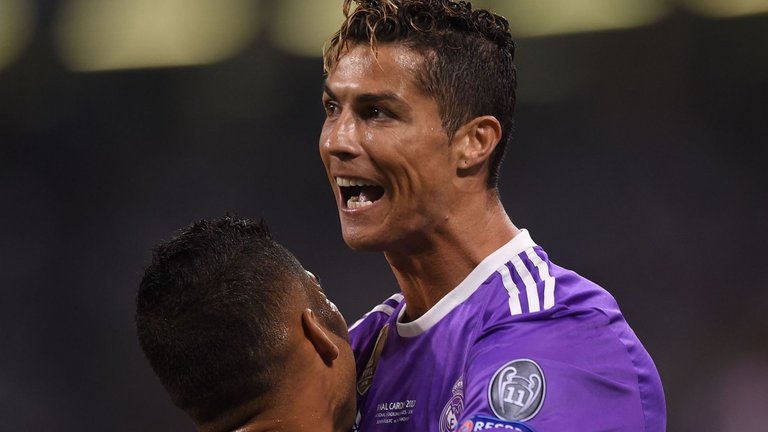 SkySportsPL's tweet image. Cristiano Ronaldo again underlined his status as the Champions League's greatest goal-scorer. His new records here: skysports.tv/pitbui