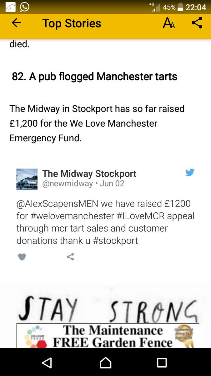 The Midway Stockport tweet media