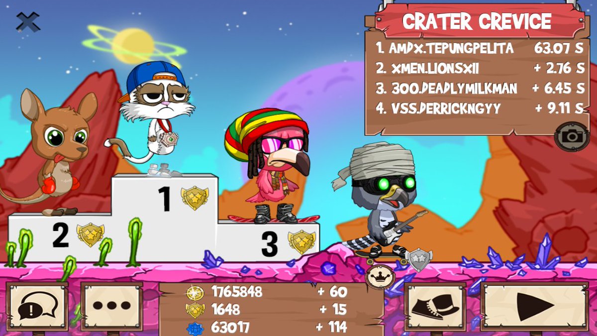 HI7CHx1's tweet photo. Get on my level, son! #funrun2 #LIONSXII #DeadlyMilkMan #derrickngyy https://t.co/Um63q8t3Zq