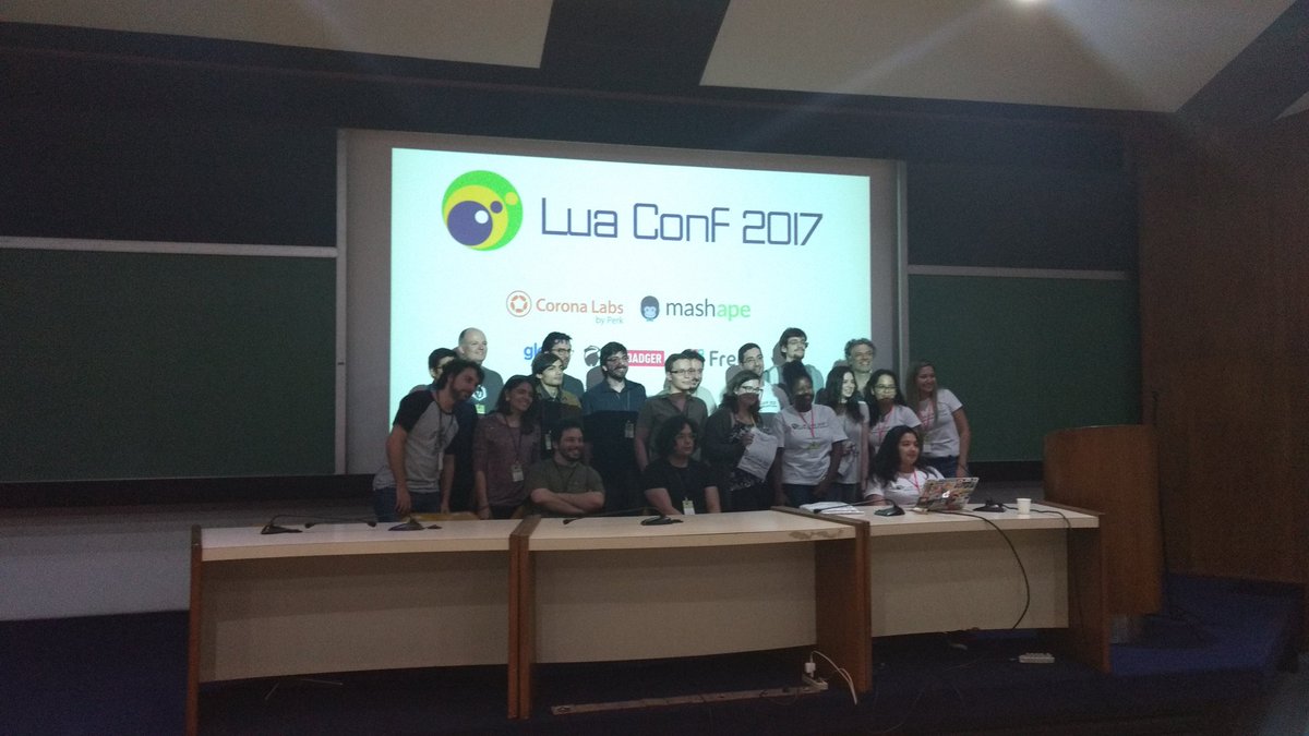 crissilvaeng's tweet photo. Um pequeno passo para o homem, um grande passo para a comunidade Lua. Obrigada por essa segunda #LuaConf. https://t.co/gw2a6UJR8b