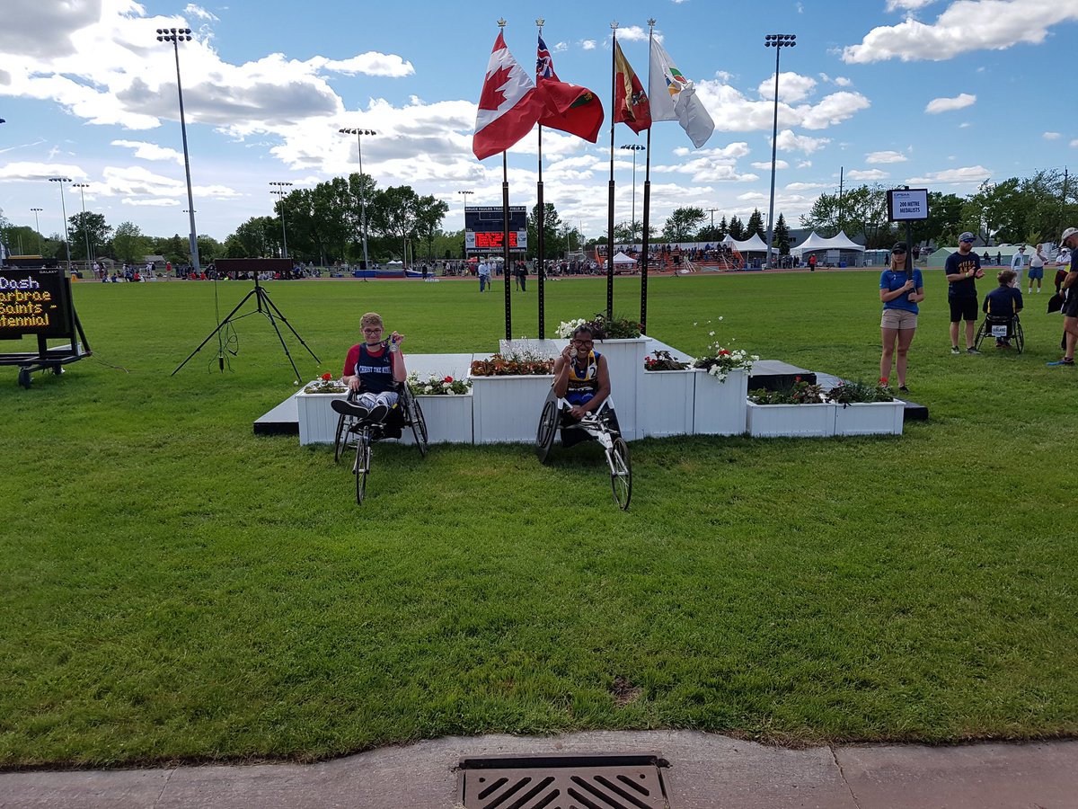 coachjkhoury's tweet photo. What a way to finish off the track season! Carlos Melo is the OFSAA wheelchair 200m champion. #ALLIDOISWIN @CCHcomets https://t.co/dQVj3TVl2e