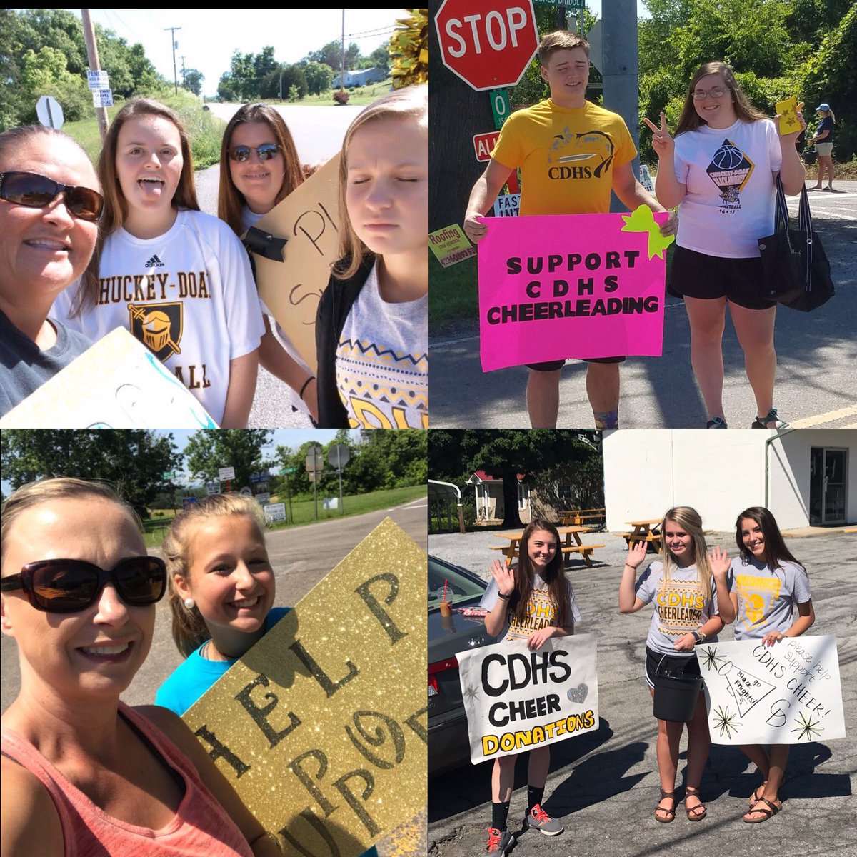 cdhs_cheer's tweet photo. We had so much fun today! Thank you for your support! #cdhscheer #newuniforms #cheercamp #blackknights https://t.co/pa5gLUcR7F