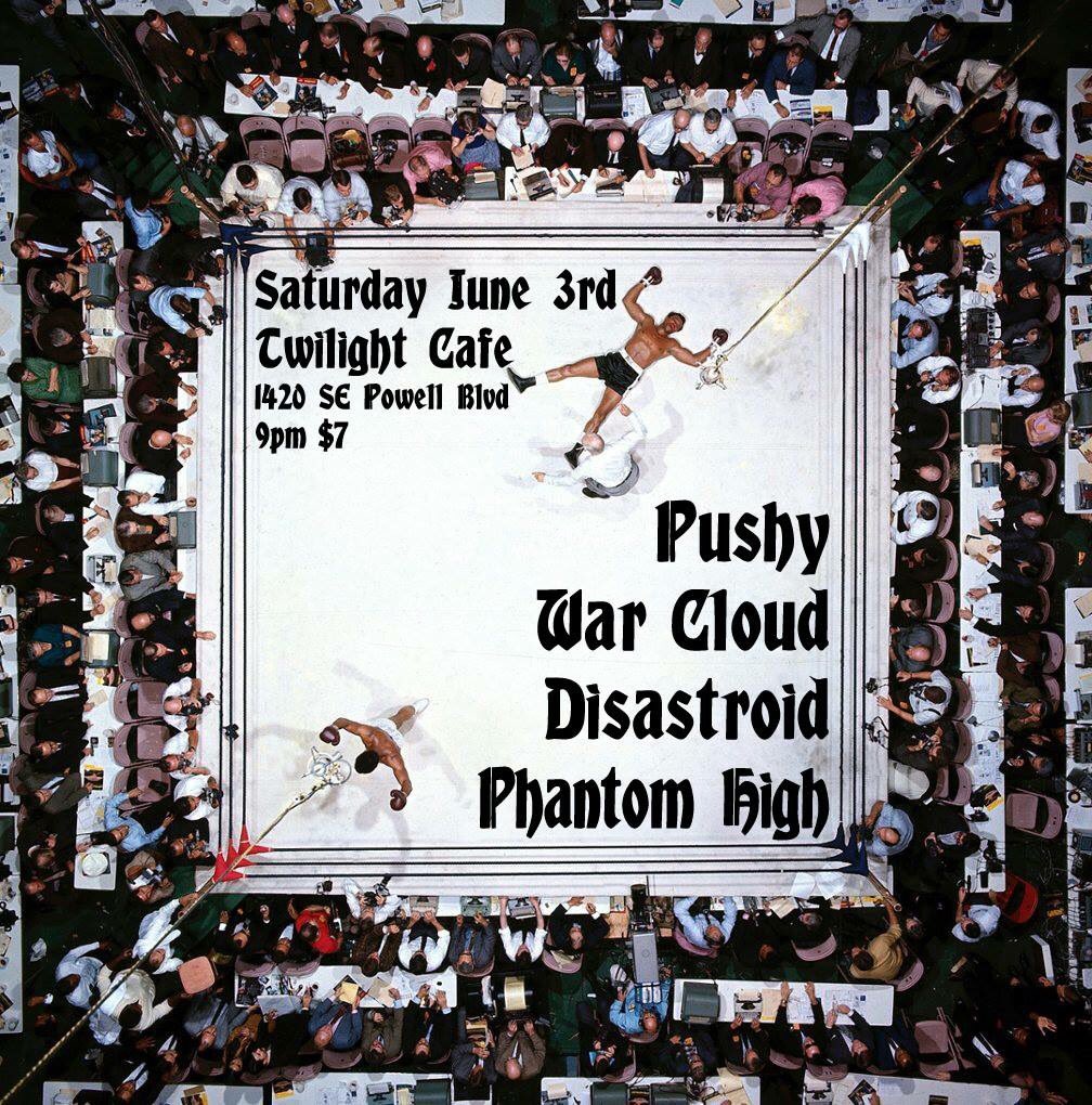 Last show before we head back down to SF is at the Twilight Lounge in Portland tonight.