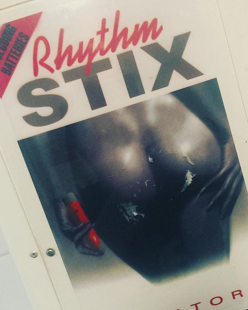 BringtheRevolt's tweet photo. Turns out these are not replacement drum sticks... #vendingmachine #gents #rhythmstix #musicvenue https://t.co/tU9V4tunbA