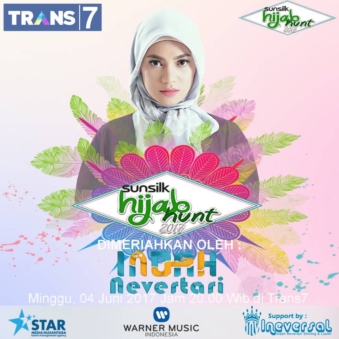 indah_nevertari's tweet photo. Today! @HijabHunt 8 pm tonight at @Trans7_corp , dont forget guys!! 😘 @INEVERSAL_ID https://t.co/SG65PkHtG0