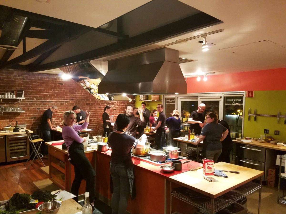 KitchenOnFire's tweet image. Our culinary space is packed over the weekend with cooking classes. It's wonderful to see people #CommitToCooking #KOF