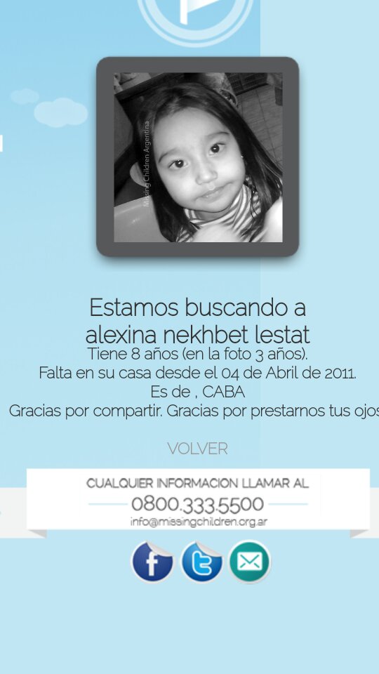 SolidarioRt's tweet photo. Missing Children Argentina está buscando a alexina  nekhbet lestat https://t.co/BWHqhPg2b8 #Caba https://t.co/9rolGF3k3h