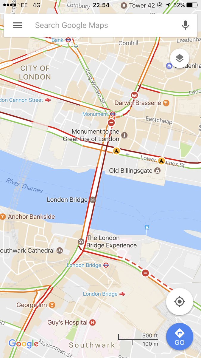 Incident on London Bridge. Road closures may be in force. Avoid the area. #WeAreNotAfraid #London #BBC #SKYNews #DailyMail
