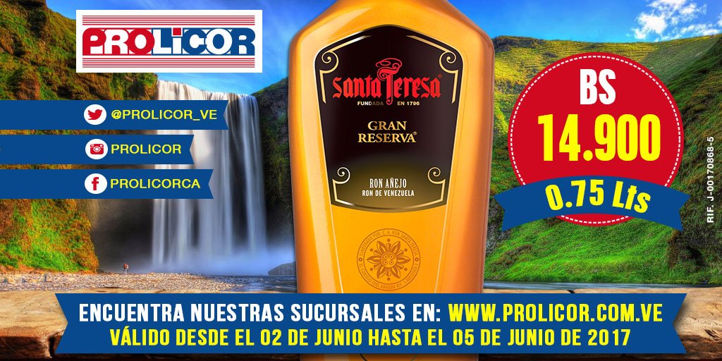 PROLICOR_VE's tweet photo. #Prolicor para todos los buenos gustos https://t.co/XDmWLTeEj8