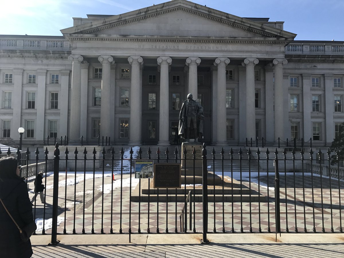mwlarealty's tweet photo. At the #USTreasuryDepartment in Washington DC. @USTreasury #DCTour #WPYPT https://t.co/KsyNnvYH0f