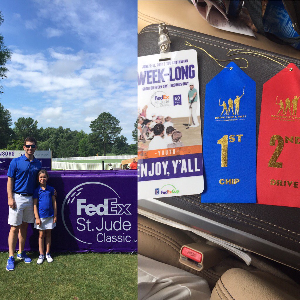 baileychad's tweet photo. Made memories. Made new friends. Had fun. We matched. #drivechipandputt #tpcsouthwind #nextyear ⛳️🎀💪🏻 https://t.co/ZGgr6ga93d