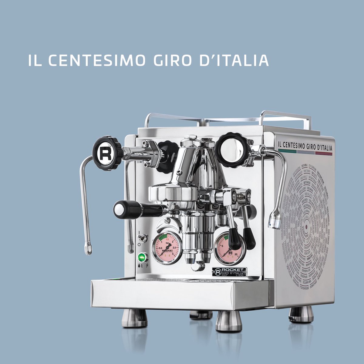 rocketespresso's tweet photo. On 5 June from 9am a very limited public release of "Il Centesimo Giro d’Italia" ltd edition espresso machine https://t.co/pkqhU22PJQ https://t.co/unFkYLPl95