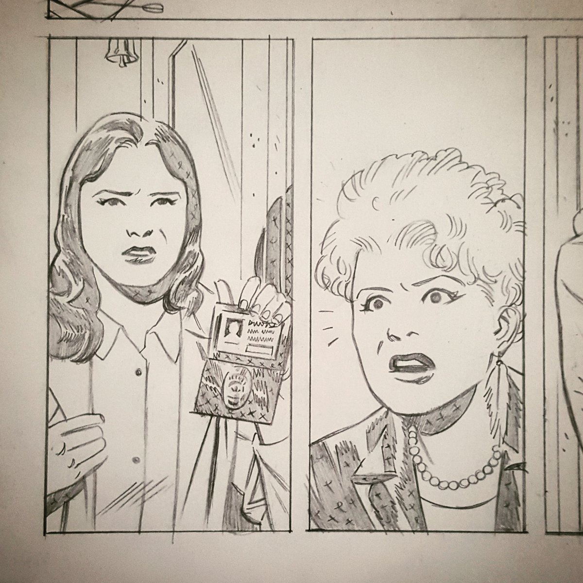 Rivera and Ramone 💜💜 #hawkeye #marvel #comics #pencils #art 