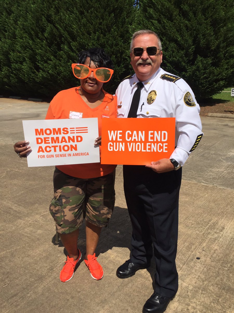 CommOutreachGaM's tweet photo. Great day in Hampton! Thanks @ClaytonCountyPD for coming by! #WearOrange @MomsDemand @Everytown https://t.co/SpPoNIWBUS