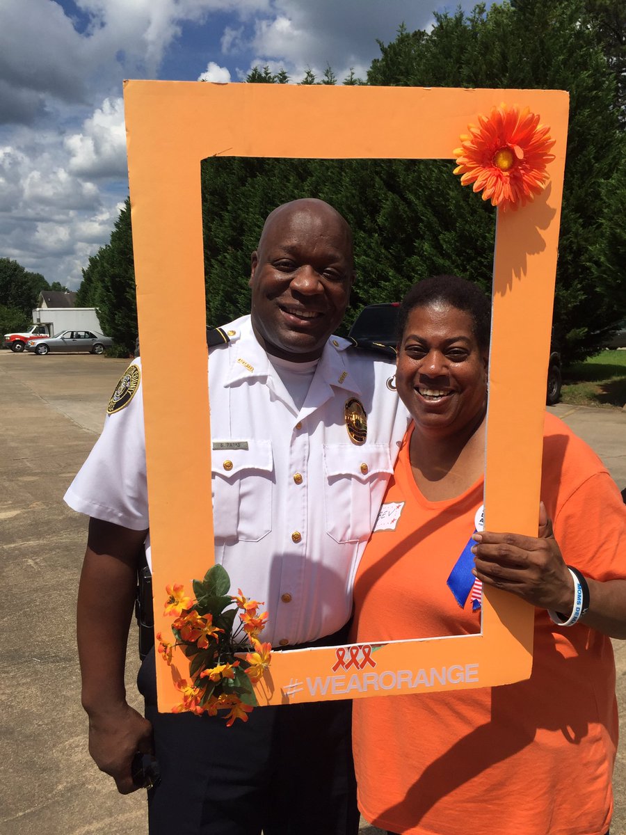 CommOutreachGaM's tweet photo. Great day in Hampton! Thanks @ClaytonCountyPD for coming by! #WearOrange @MomsDemand @Everytown https://t.co/SpPoNIWBUS