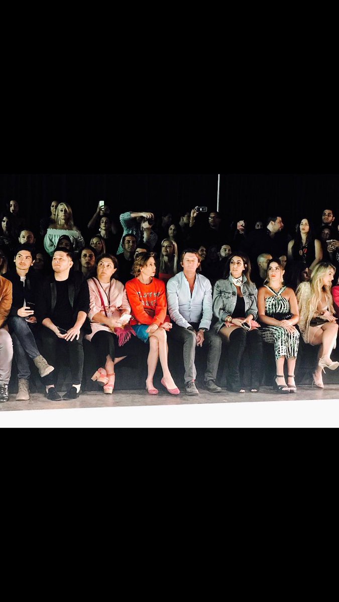Last night front row at #custoBarcelona Miami fashion week. <a href="/clarapablo/">clara pablo</a> 👯
