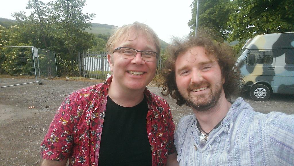 <a href="/adamwalton/">AdamW</a> enjoying the show tonight on <a href="/BBCRadioWales/">BBC Radio Wales</a> great meeting &amp; sharing a stage with you <a href="/CwmafanMusic/">Cwmafan Music Fest</a>  x