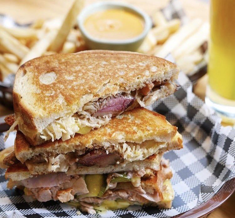 pedroespresso's tweet photo. OPEN ALL WEEKEND 😀 And serving up some epic sangas if we do say so ourselves. Snap by @FoodieMelbourne #pedroespresso https://t.co/hABjCeVE1Y
