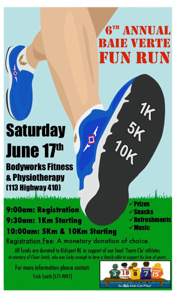 trishsquishface's tweet photo. Two weeks from today! 🏃🏽‍♀️🏃🏼@nlrunning @cornerbrookrun @KidSportNL https://t.co/y5RwKSIgoc