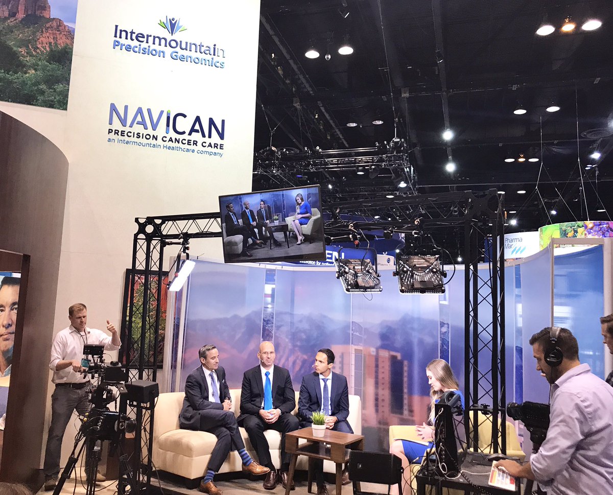 LinMateo's tweet photo. Behind the scenes at NAVICAN today! If you missed us, please stop by the lounge tomorrow - stand 3123! #ASCO17 #precisioncancercare https://t.co/W1p9I8khT0