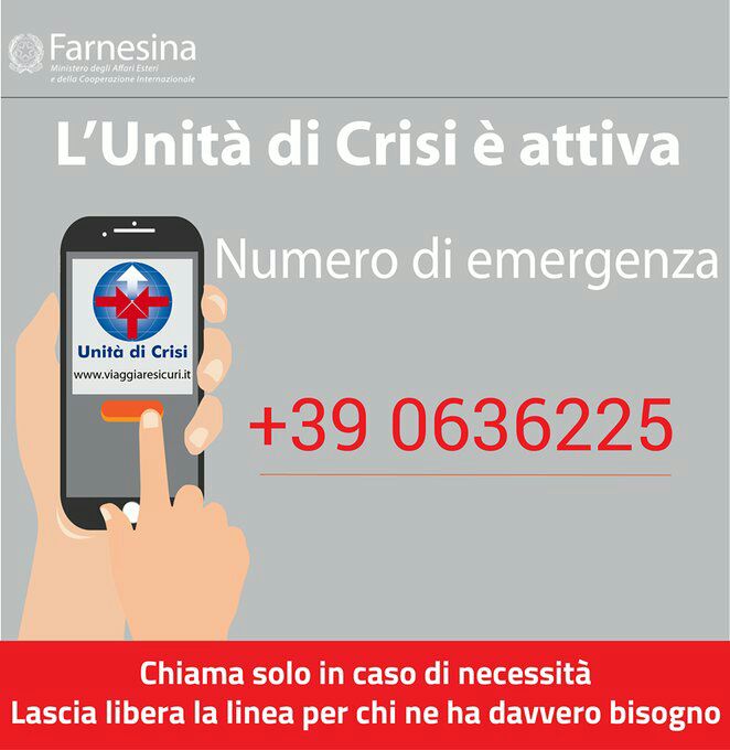 #Londra #LondonBridge:#UnitàdiCrisi al lavoro per verificare eventuale presenza di connazionali in stretto contatto con #Ambasciata d'Italia