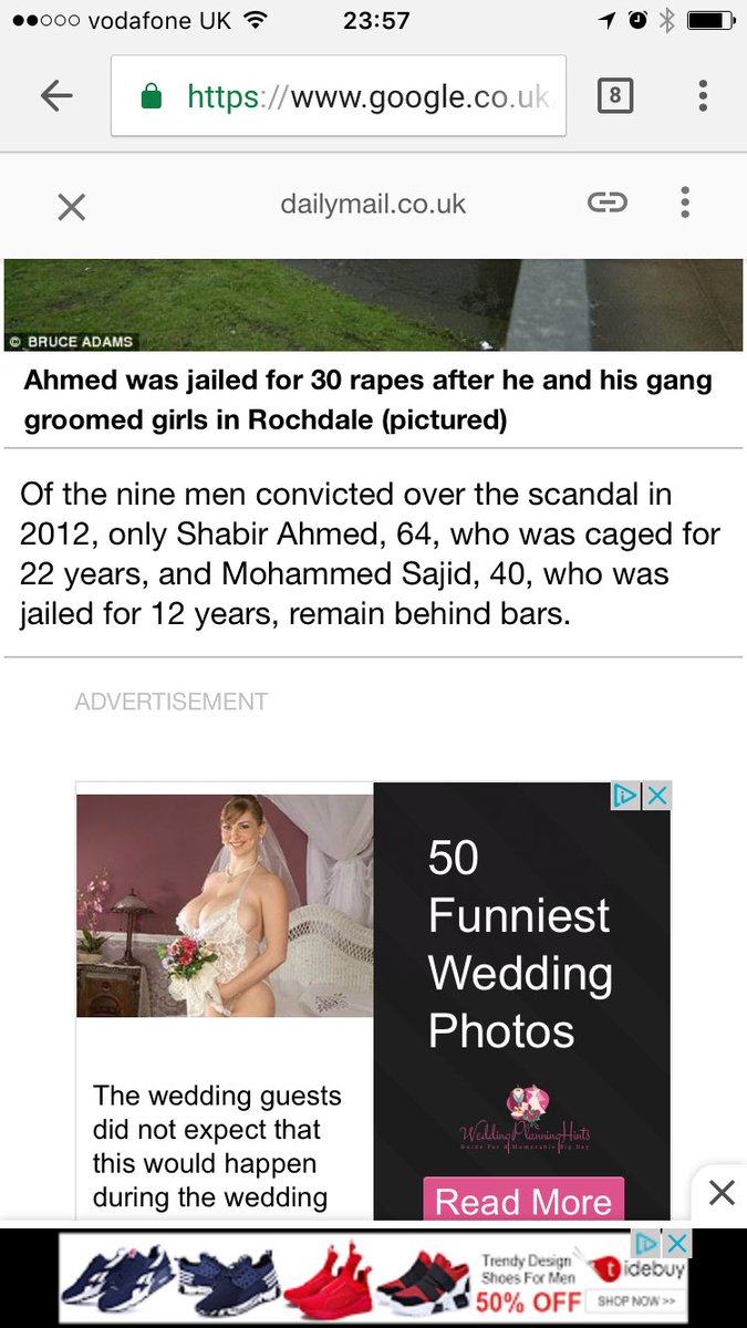 BPoole25's tweet photo. @MailOnline is the attached advert below right for a report on child abuse? https://t.co/Uo1TJH5nWF