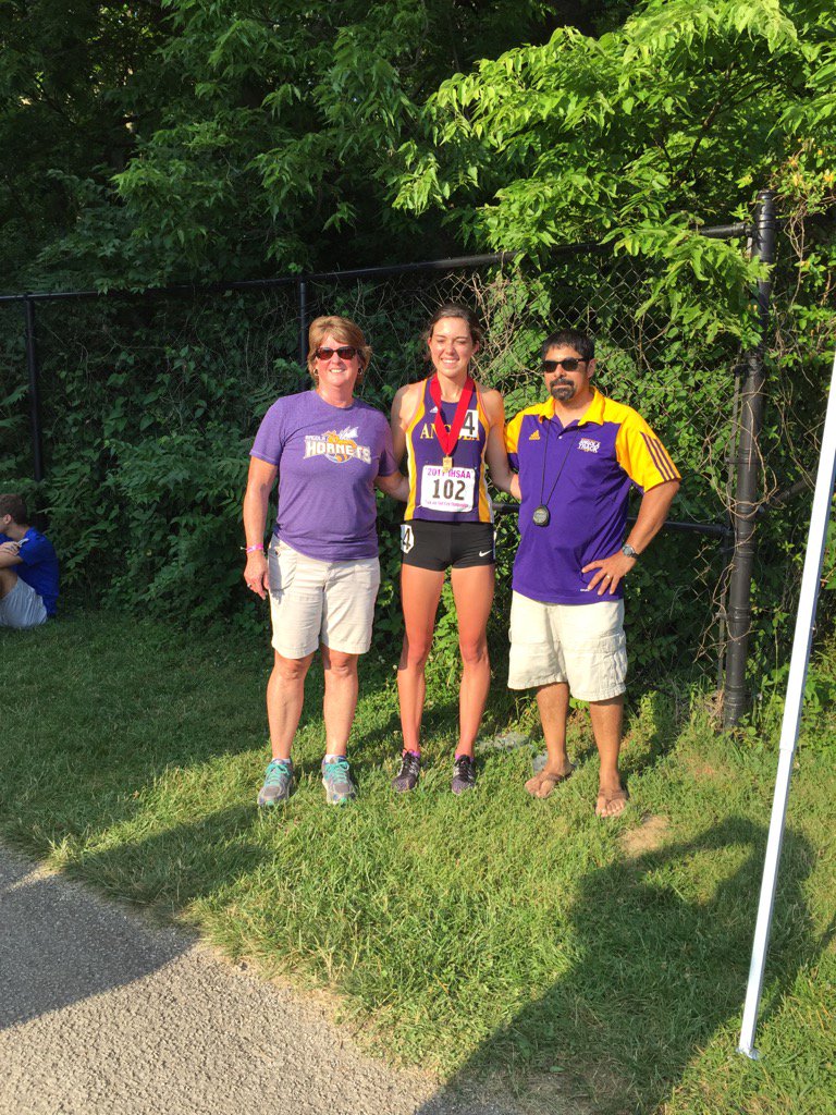 RetiredAngolaAD's tweet photo. Your 2017 State 1600 meter run runnerup!  AHS Josey Korte!  Congrats girl and coaches! #APride https://t.co/VWA1XprYL5