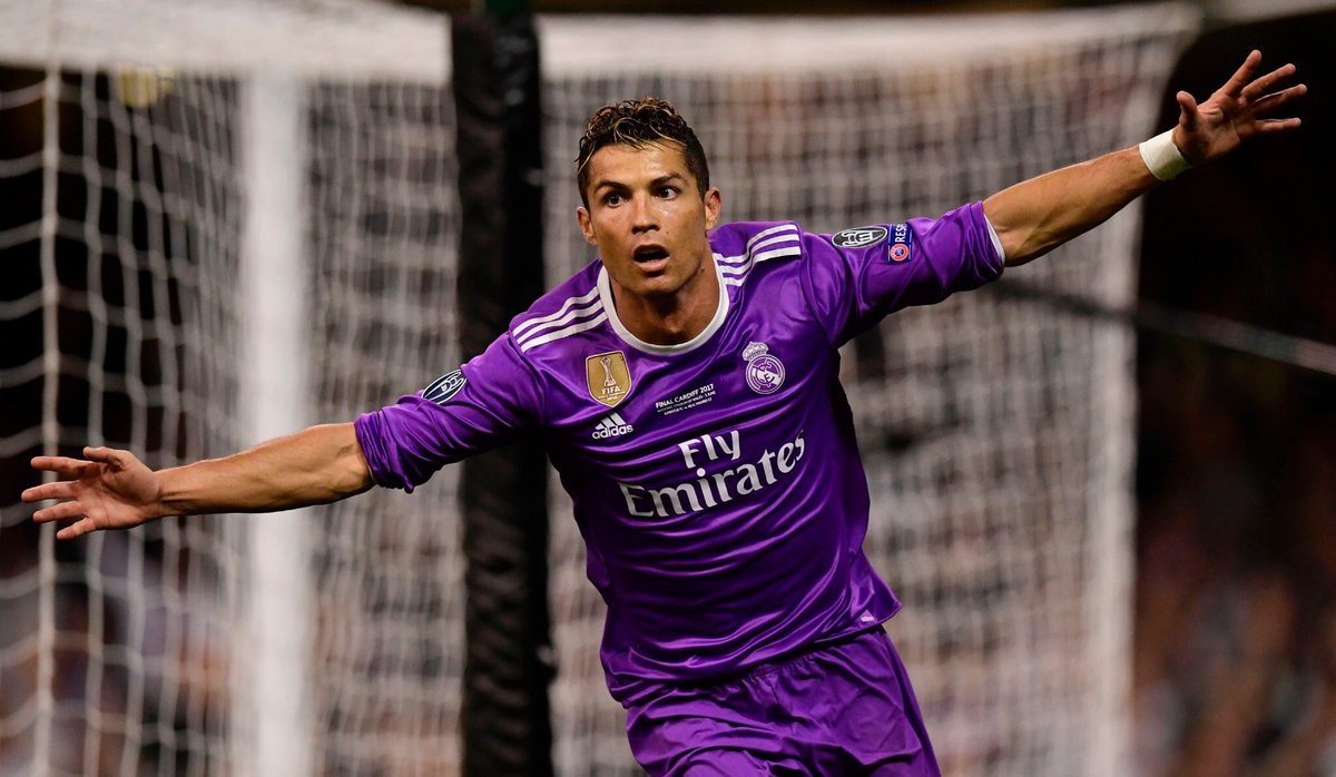 jinerh's tweet photo. Four-time winner Cristiano Ronaldo has scored 67 goals in his last 5 campaigns in this competition. ⚽️ #UCLfinal https://t.co/uSxID11oGk