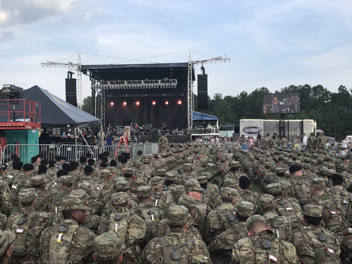 <a href="/kelliepickler/">kellie pickler</a> takes the stage to kick off <a href="/FortJackson100/">FJ Centennial</a> Celebration free &amp; open to the public - come celebrate! #FJ100 #VictoryStartsHere