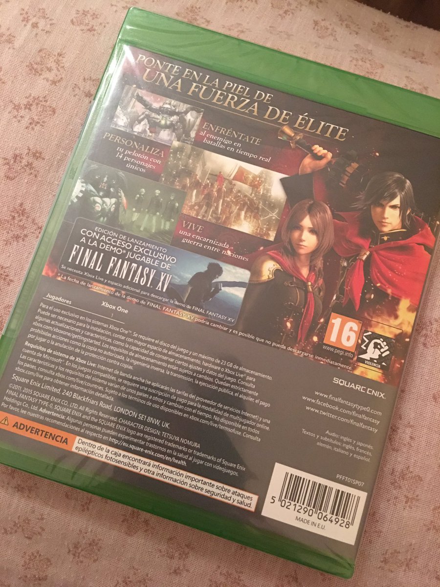 NereaCrossingue's tweet photo. Nueva adquisición y por tan solo 14,95 estoy súper contenta joder 😍 #FinalFantasyType https://t.co/hiL3nYD5Ha