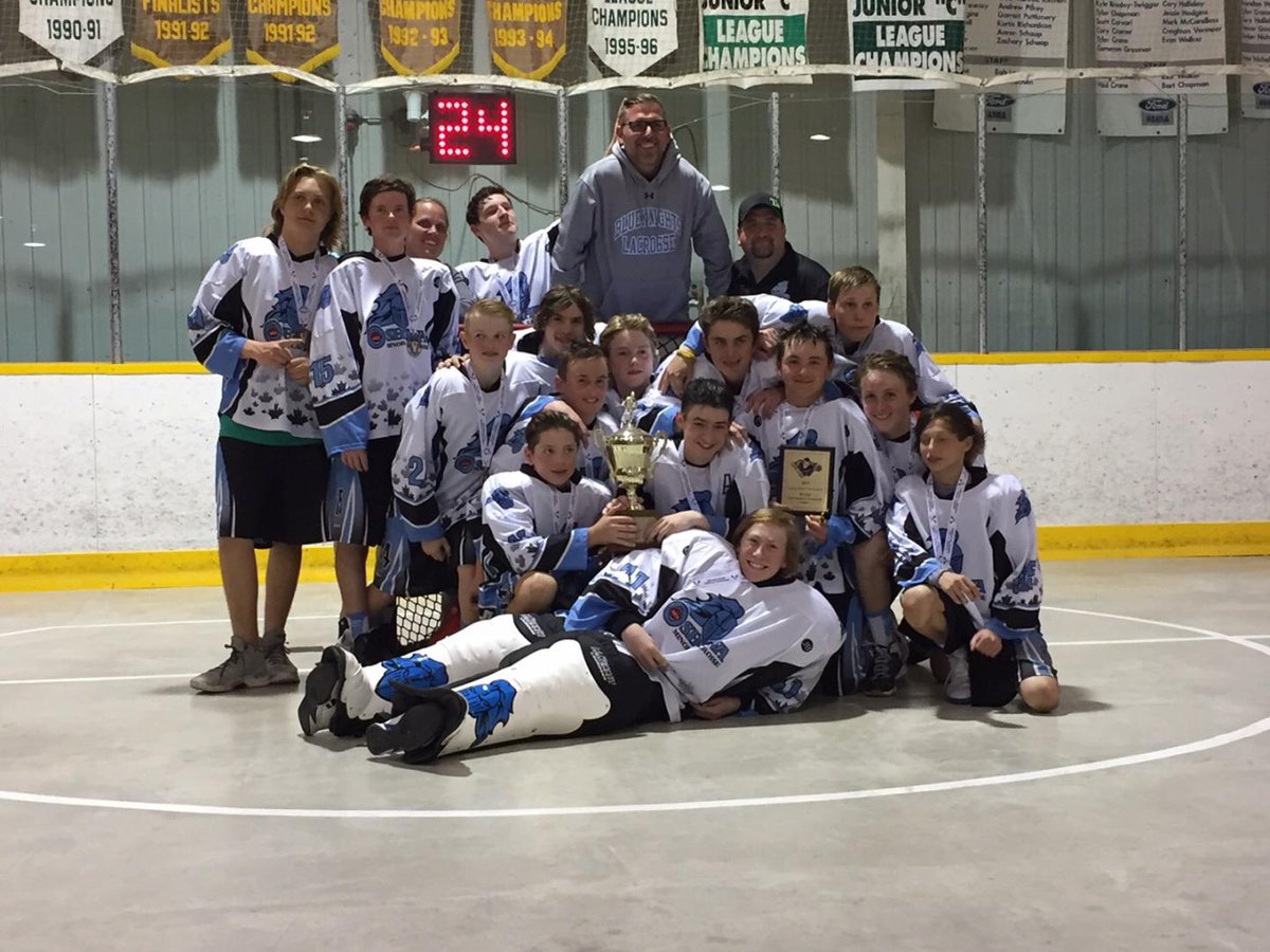 LacrosseOshawa's tweet photo. #Bantam1 team just took the Stayner Championship #fromoutofnowhere #wecameweplayed #thanksforhavingus
Safe travels home #obk #tourneywinx2 https://t.co/r5qjMAHPTu