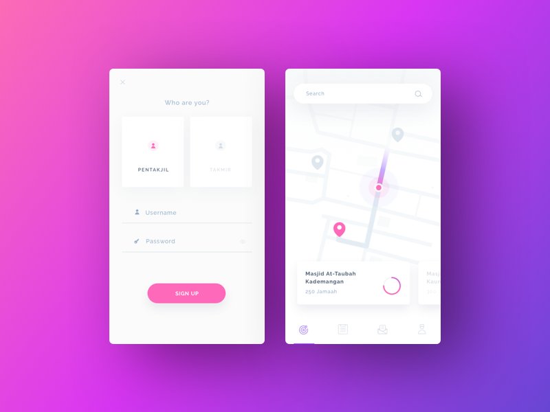 CollectUI's tweet image. #DailyUI 020: Location Tracker design by solechan collectui.com/designers/sole…
