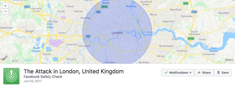 BuzzFeedNews's tweet photo. Facebook has activated its Safety Check feature in response to the major incidents underway in London https://t.co/EuTTpKpeEk https://t.co/3cspucdCpU