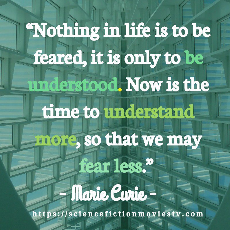 SFMandTV's tweet photo. โNothing in life is to be feared, it is only to be #understood. #ThinkBIGSundayWithMarsha,#KNOWLEDGE,#reflections,#Gettherightinfo https://t.co/2NRhI7LSP6