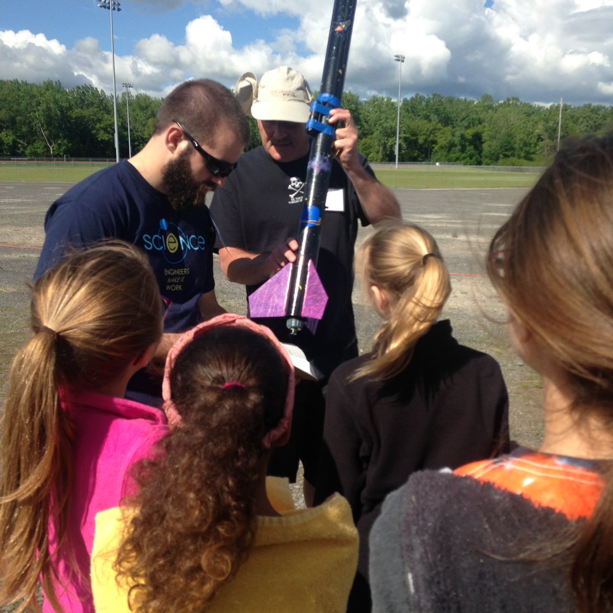 MsMugridge's tweet photo. We had a successful rocket launch this morning at SU! https://t.co/fTblj6hIPW