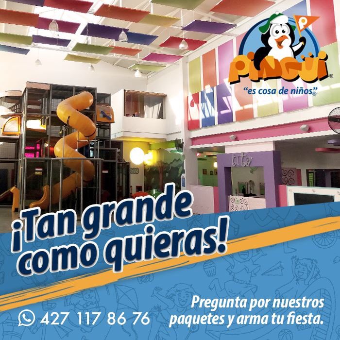PinguiSJR's tweet photo. Haz la #fiesta de tus peques en el salón más divertido de #SanJuanDelRío. Aparta tu fecha: 4421178676. #Pingüi 🐧 #EsCosaDeNiños #salón #SJR https://t.co/Jo8BTV2YEz