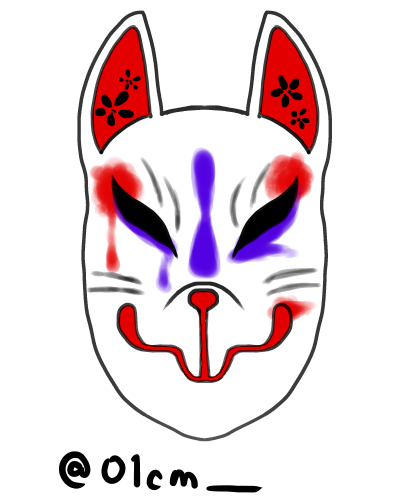 Rtした人のイメージを狐面のデザインにするのtwitterイラスト検索結果