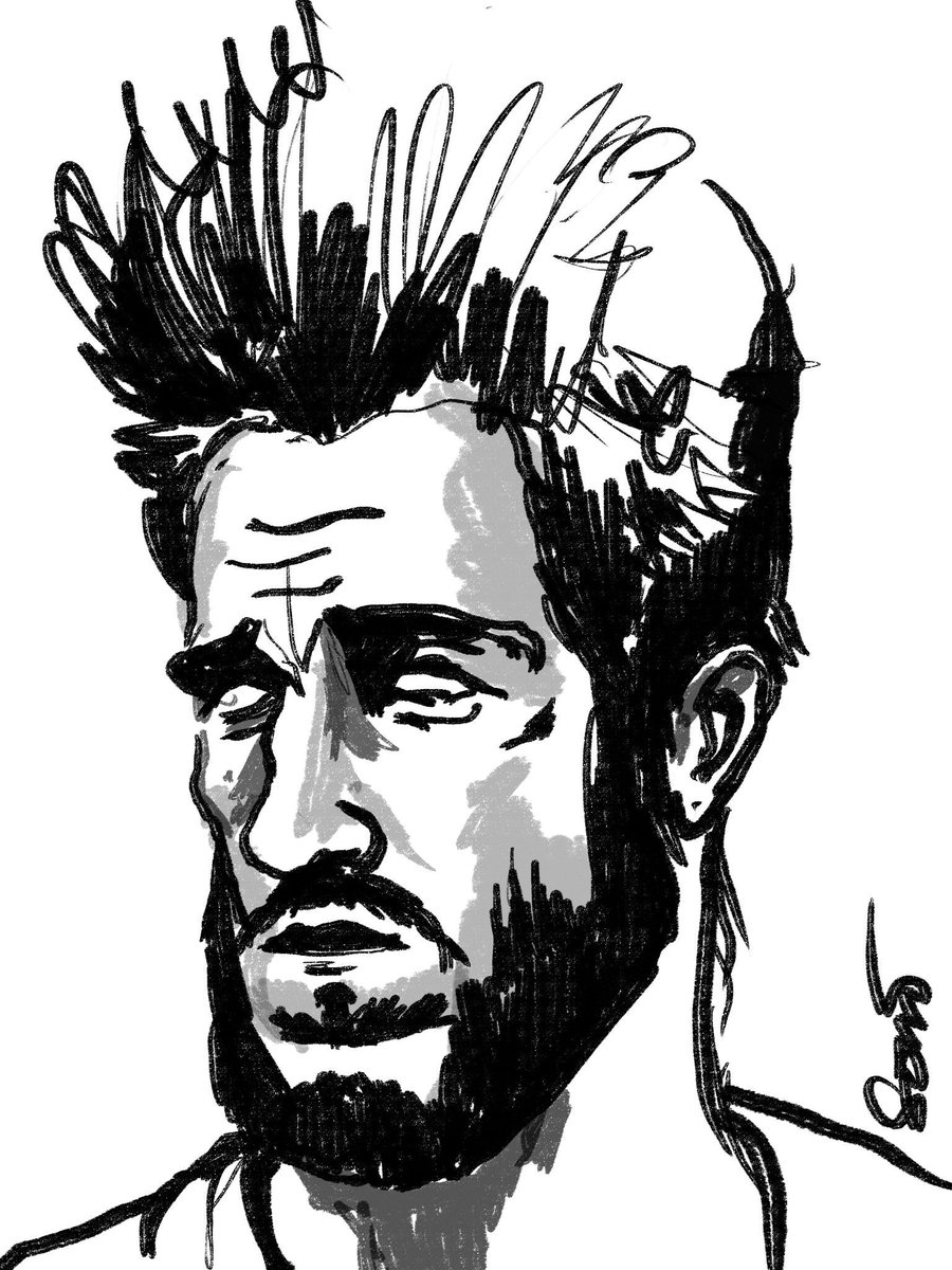 IllegibleHand's tweet photo. Mad Sweeney. #AmericanGods #Starz #WATCH #illustrationartists #100daysofart #artistsontwitter #creativity https://t.co/2p4sbxO1FK
