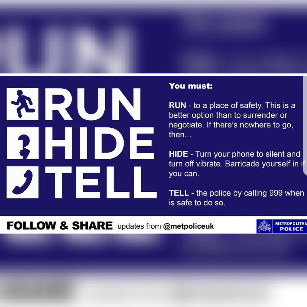 AKORISA's tweet photo. #Londonunderattach #besafe #warningfromthemet https://t.co/uMMtDIpMUQ