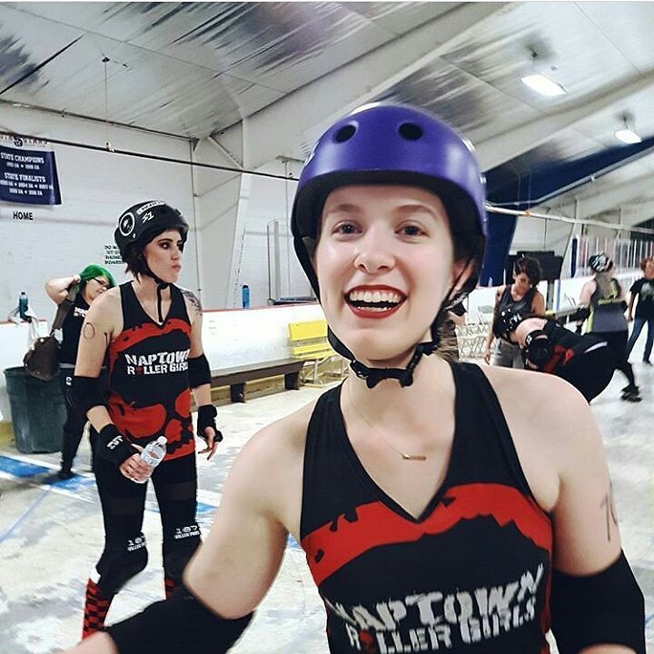 KelseyMcKim's tweet photo. Thank you @brucemoore for capturing how I felt today as I accomplished a longtime dream! I am all grins!! #rollerd… https://t.co/xTll7NXM1S https://t.co/TPpWL8aSE7