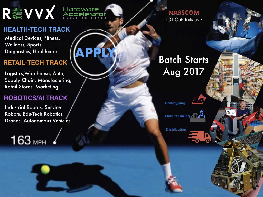 RevvX's tweet photo. We value referrals. Applications are open for  Nasscom's RevvX Hardware Accelerator. https://t.co/nBvgtMWJ6S  #hardware  #startupindia #iot https://t.co/gB2pKzj0KL