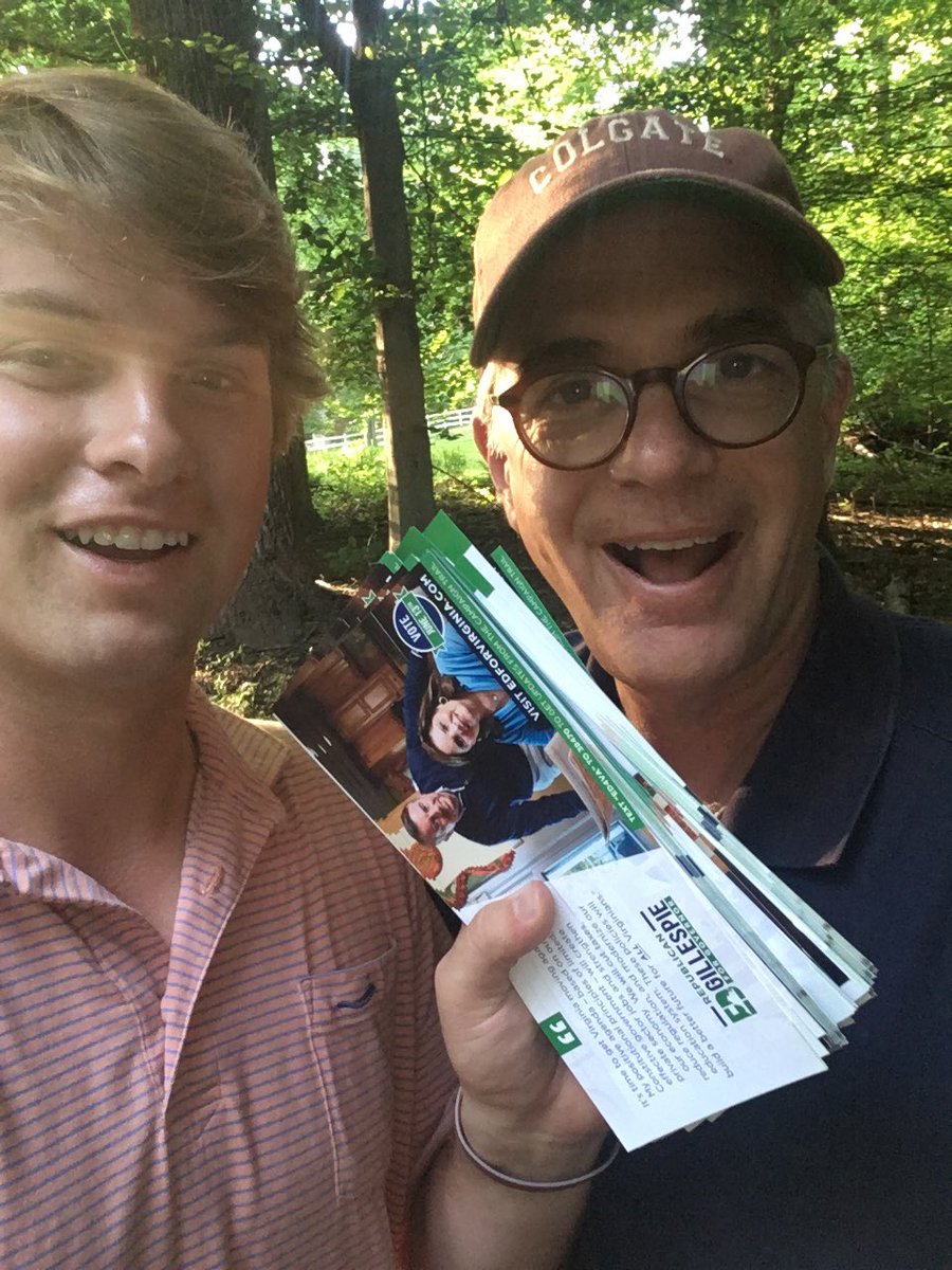rwyosaitis55's tweet photo. Father son door knocking today in Great Falls for @EdWGillespie. #NovaKnocks @EdForVirginia https://t.co/N34exqsI3H