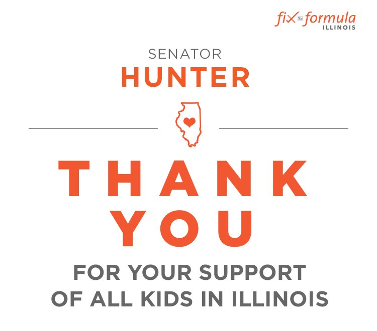 ILSenDems's tweet image. RT @FundILFuture: Thank you @SenatorHunter for changing the equation for IL kids. #FixedTheFormula