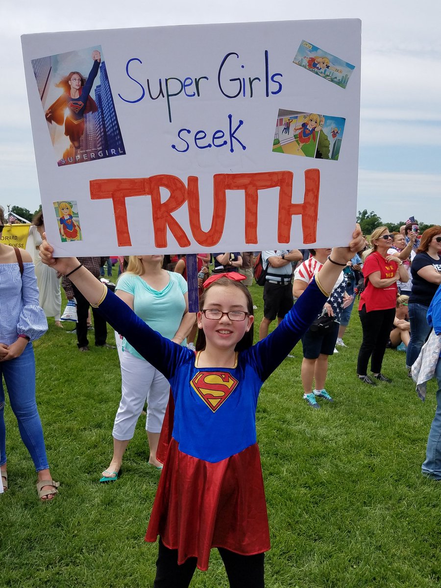 ChristieH60's tweet photo. Two incredible, powerful girls I met at the #MarchForTruth in DC.
#WatchOutTrump
#TheKidsKnow https://t.co/pUrfgJiYQt