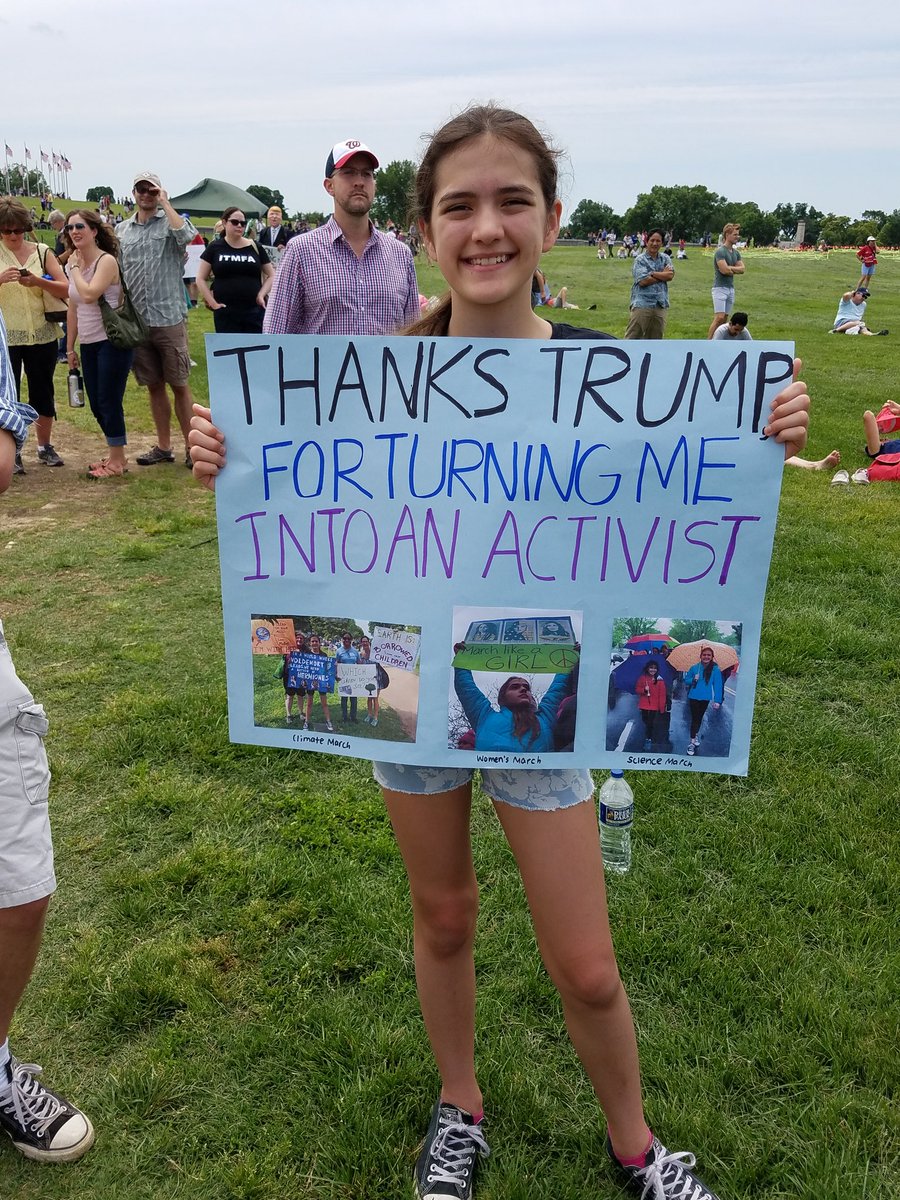 ChristieH60's tweet photo. Two incredible, powerful girls I met at the #MarchForTruth in DC.
#WatchOutTrump
#TheKidsKnow https://t.co/pUrfgJiYQt