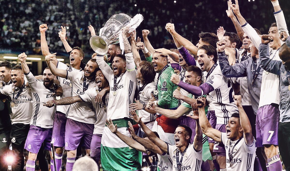 GeoFootball's tweet photo. Real Madrid become the first team to win back-to-back #UCL titles in the Champions League era, beating Juventus 4-1. https://t.co/QpZGA09AtH