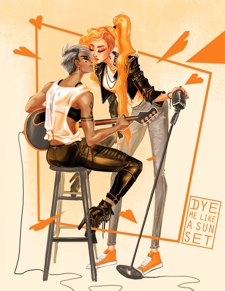 DeviantArt's tweet image. 🎶 and 💗 can heal the world! 

Art by Dyemelikeasunset.

Visit the artist's Profile for more beautiful art: bit.ly/2qGmurS