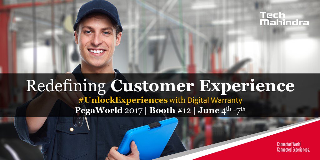 tech_mahindra's tweet photo. Redefine #CustomerExperience with @pega. Embrace disruption. Join us at #PegaWorld and #UnlockExperiences – https://t.co/oT6W4SndnZ #CX https://t.co/DtMb3XWPuB