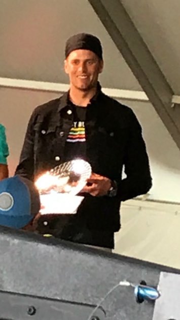 Casually with Tom Brady!
